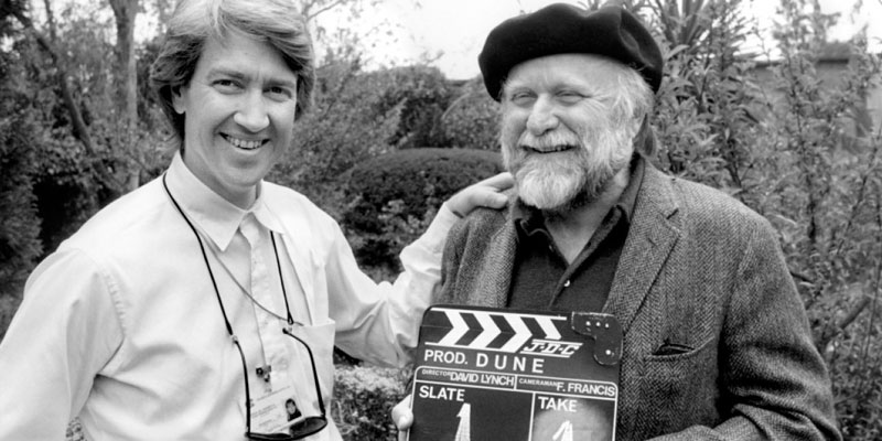 David Lynch y Frank Herbert en el set de 'Dune' (1984)